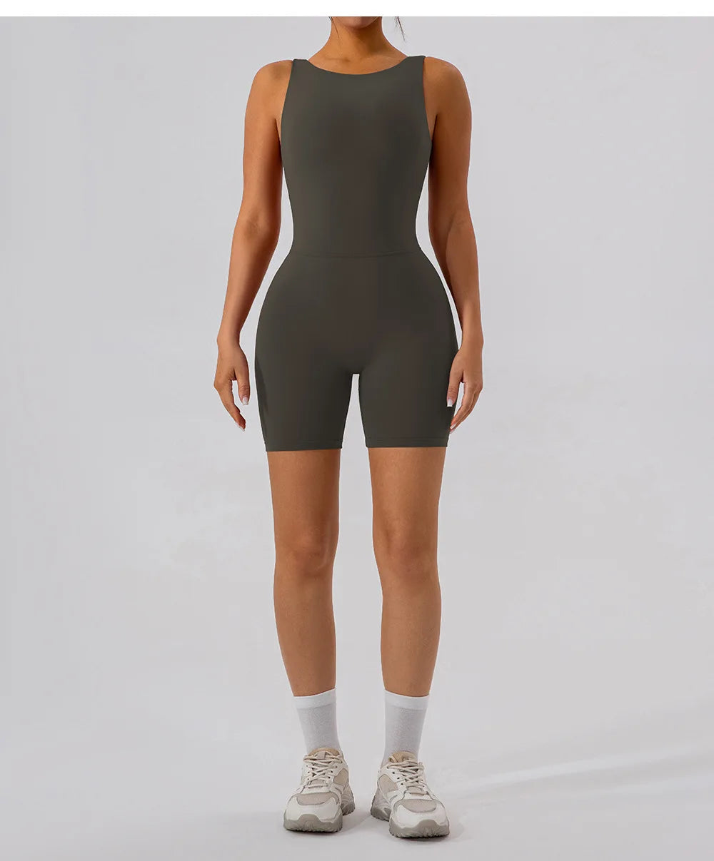 Women's Activewear Apparel: Fitness Sports Jumpsuits Workout Outfit, Push-Up Activewear / Rungear