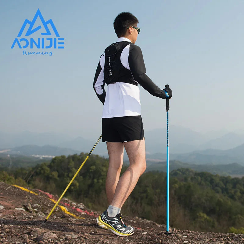 AONIJIE E4202 Lightweight Folding Trekking Pole – Aluminium Alloy Quick Lock Trail Running Stick