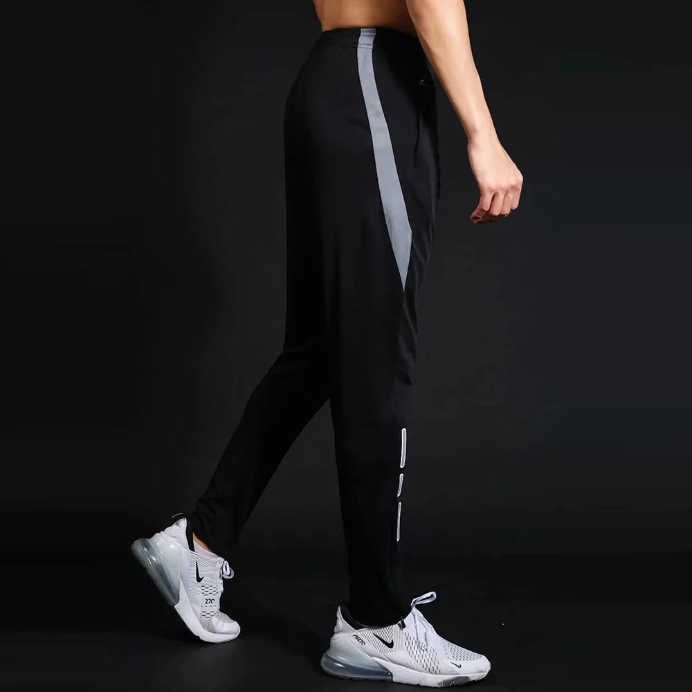 Men's Quick-Dry Running Trackpants – Slim Fit, Elastic Waist | Gym & Training