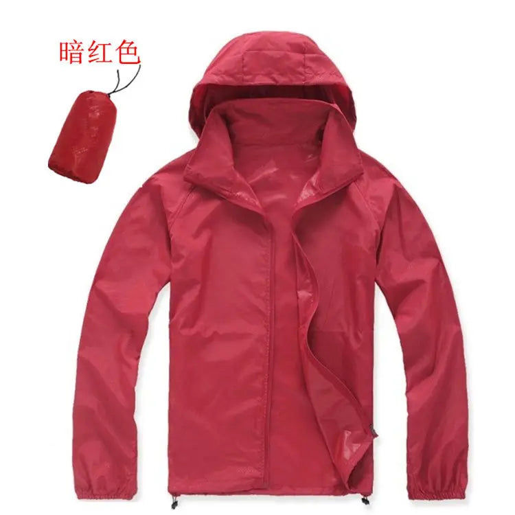 Running Apparel: Unisex, Waterproof, Lightweight, Quick-Dry, Hooded Thin Windbreaker / Rungear