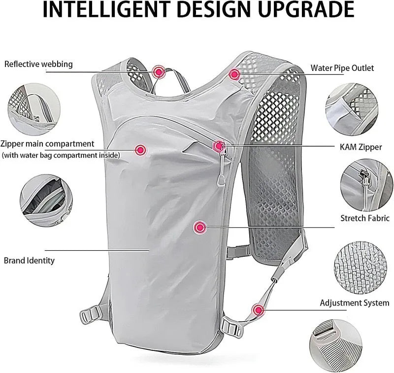 RUNGEAR Hydration Vest | Breathable Trail Running & Cycling Pack with Water Bladder