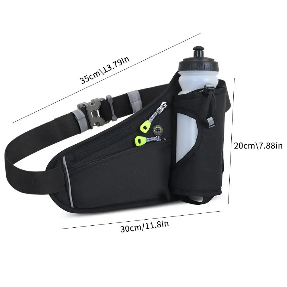 Running Hydration Waist Bag with Water Bottle Holder & Phone Pocket – Lightweight Sports Fanny Pack for Gym, Cycling & Hiking | RUNGEAR