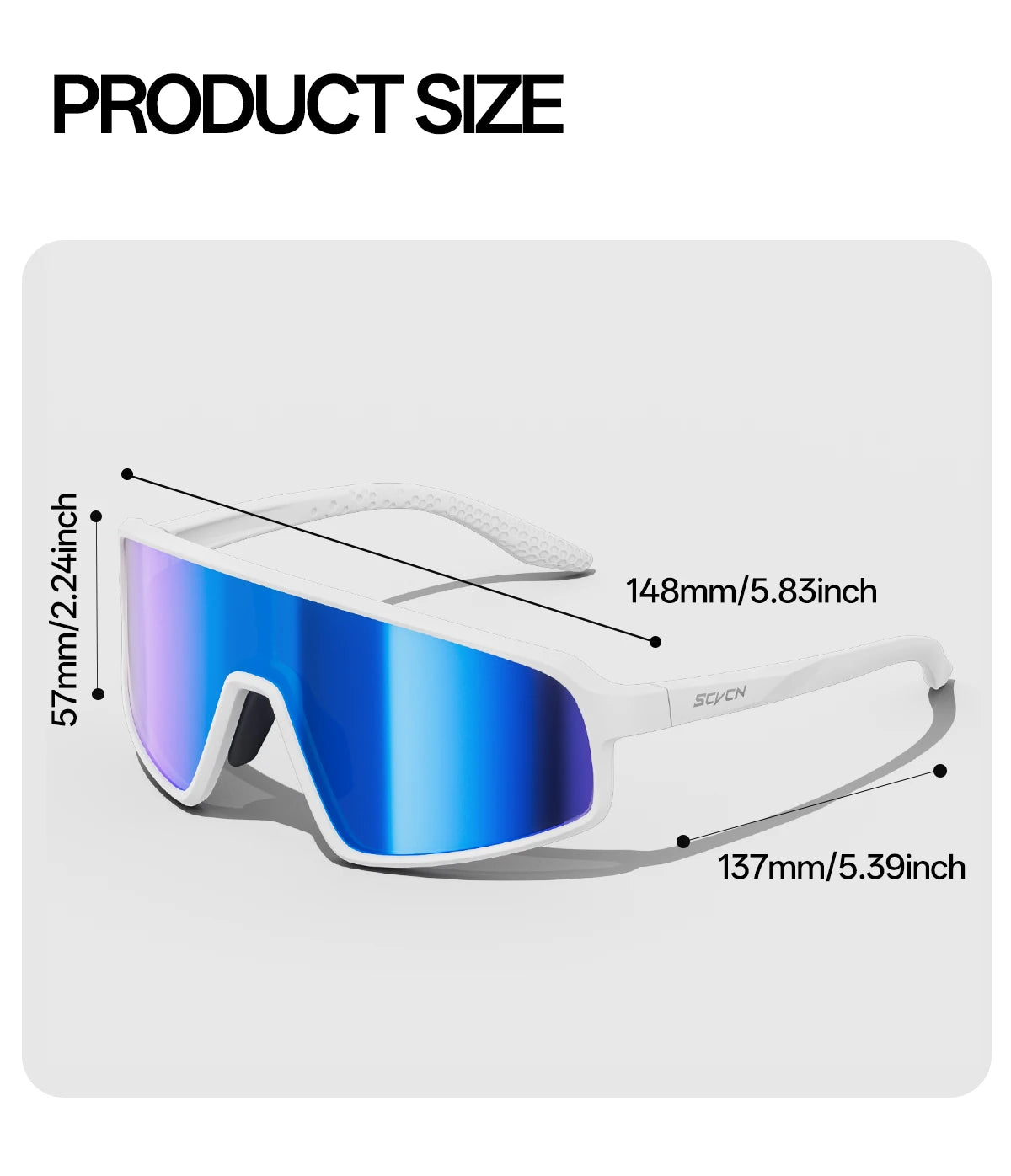 Running Sunglasses Gear: SCVCN New Large-Frame Outdoors Sports Running Sunglasses UV400 / Rungear