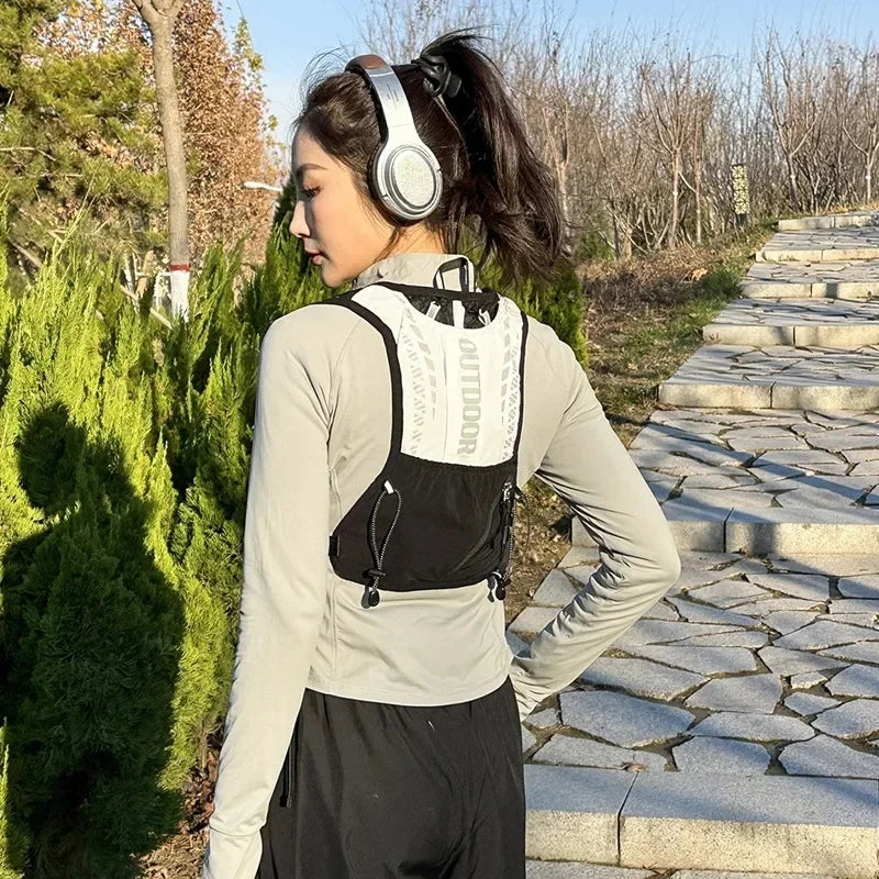 Running Hydration Vest – Lightweight, Reflective, Bladder-Compatible | Trail Running, Cycling & Hiking | Black, Pink
