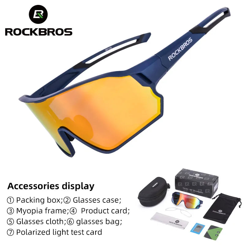 ROCKBROS Polarized Sunglasses – UV400 Sun Protection, Ultralight Glasses for the Outdoors