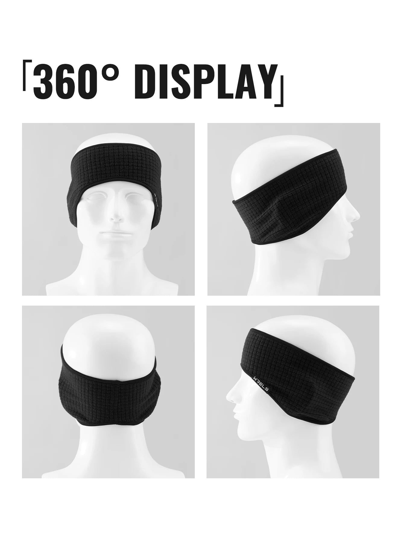 WRELS Fleece Thermal Ear Warmer Headband | Running, Cycling & Hiking