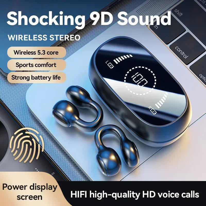 Running Earbuds Accessories: New Model 2026 X51 Wireless, Bluetooth, Bone Conduction, Sports Headset Charging Earphones With Mic / Rungear