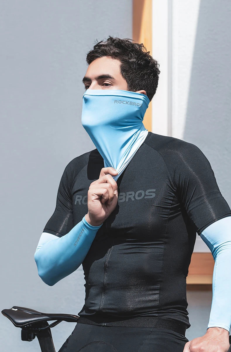 ROCKBROS Ice Silk Neck Gaiter – UV Protection, Unisex Running & Cycling | RUNGEAR