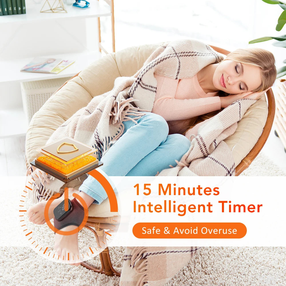 Electric Heating Wrist Brace Vibration Massage Hot Compress Ankle Wrap And Hand Protector Rechargeable Wristband