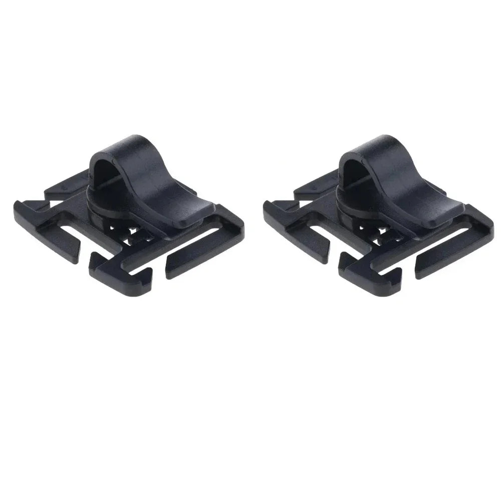 Rotatable Hydration Tube Webbing Clips – 2 or 4 Pack Hose Holder for Running & Hiking Packs
