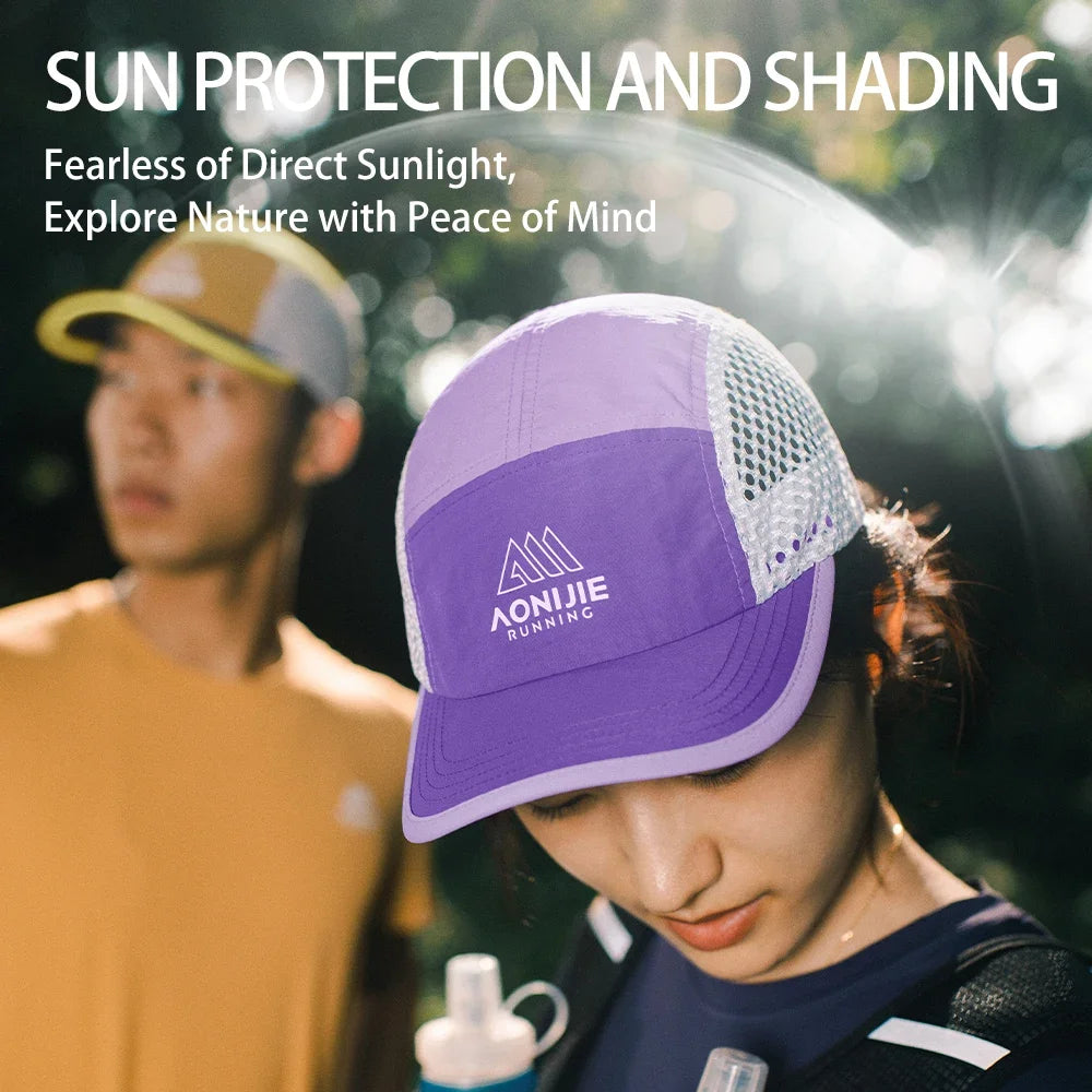 AONIJIE E4635 Running Cap – Breathable Sun Protection Visor Hat | Trail, Jogging & Outdoor Sports | Unisex