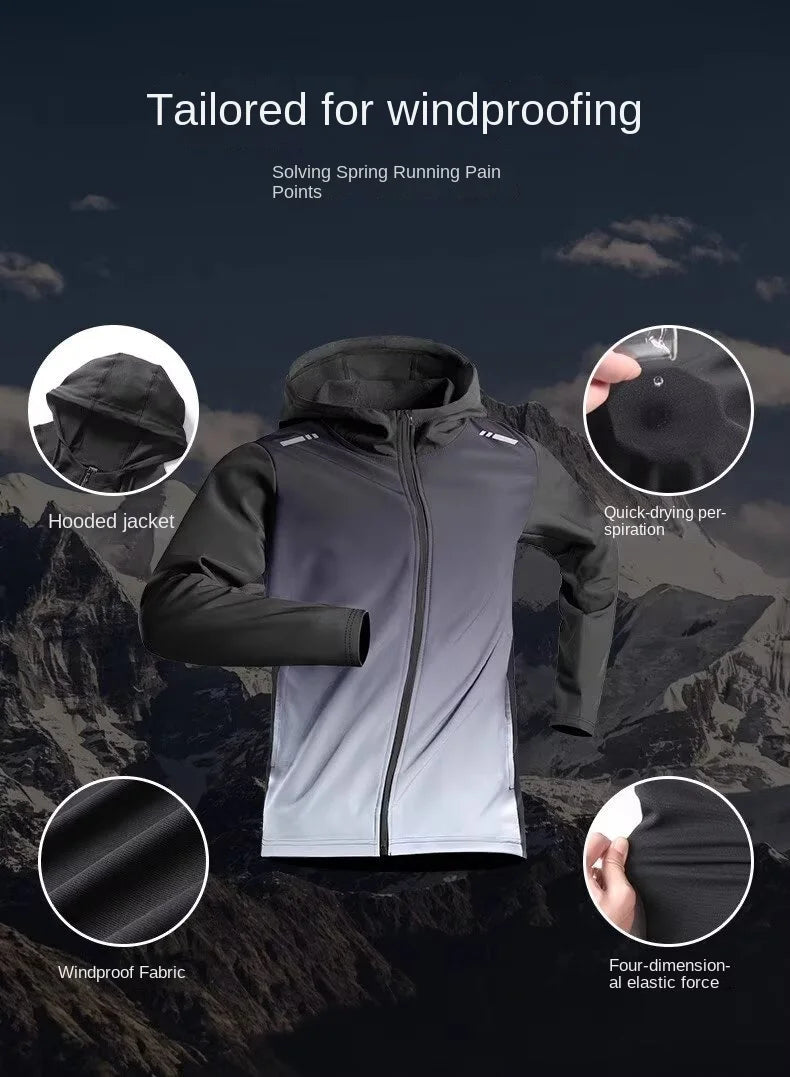 Running Jackets Apparel: Unisex, Quick-Dry, Windbreaker, Training Sports Jacket / Rungear