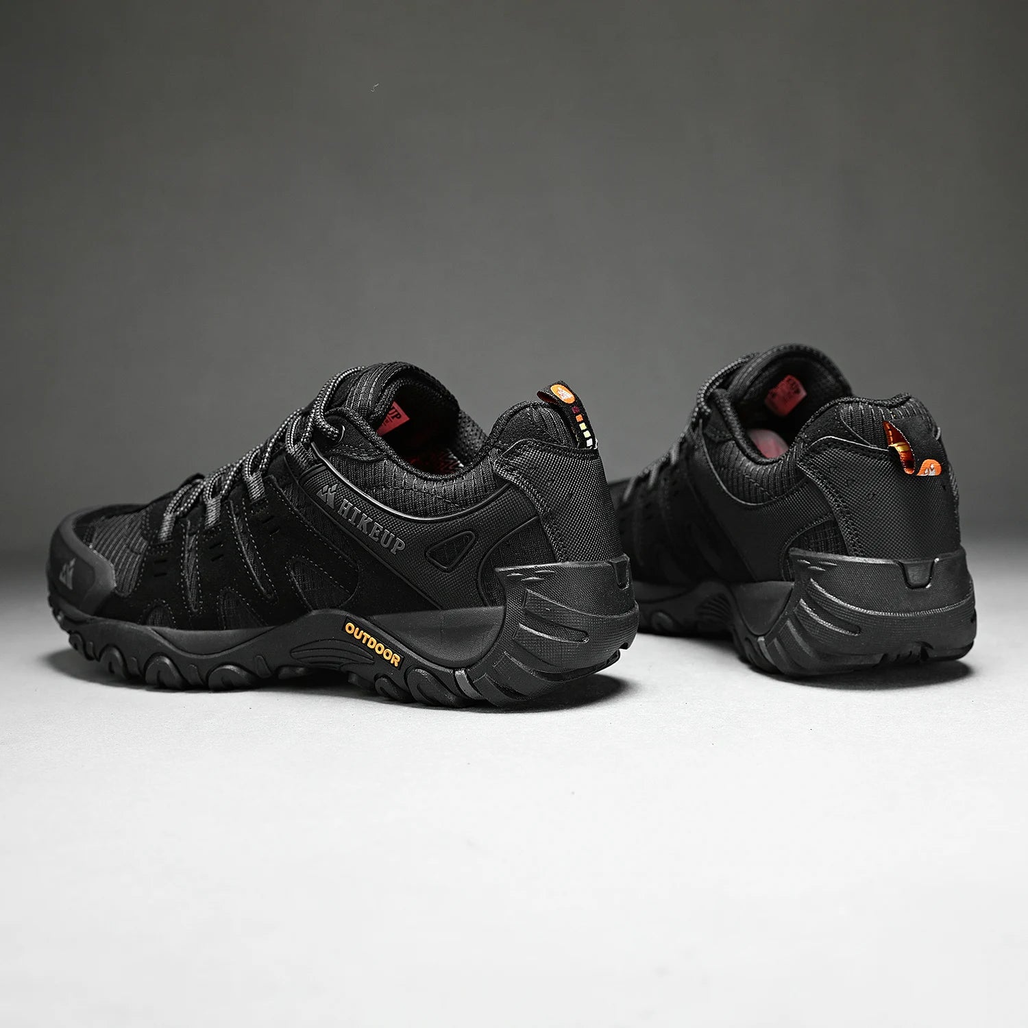 Hiking Shoe Gear: HIKEUP Men's Suede Leather, Wear-Resistant Hiking, Walking, Hunting Outdoor Shoes / Rungear