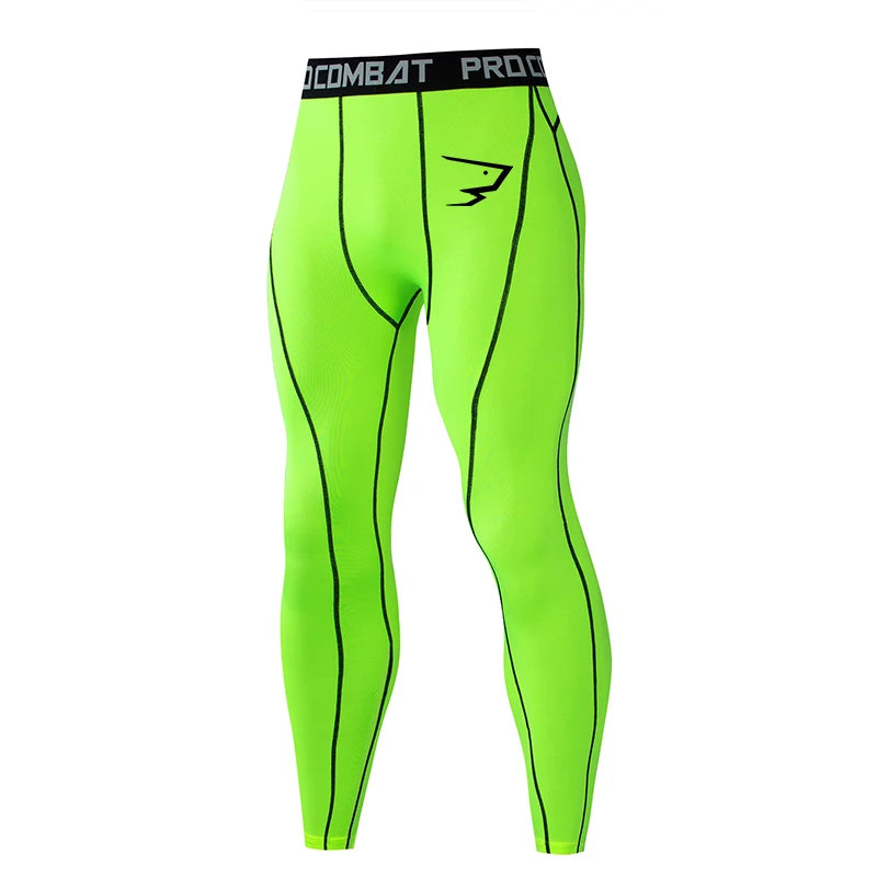Men's Compression Running Tights | Quick-Dry Sports Leggings for Training & Gym