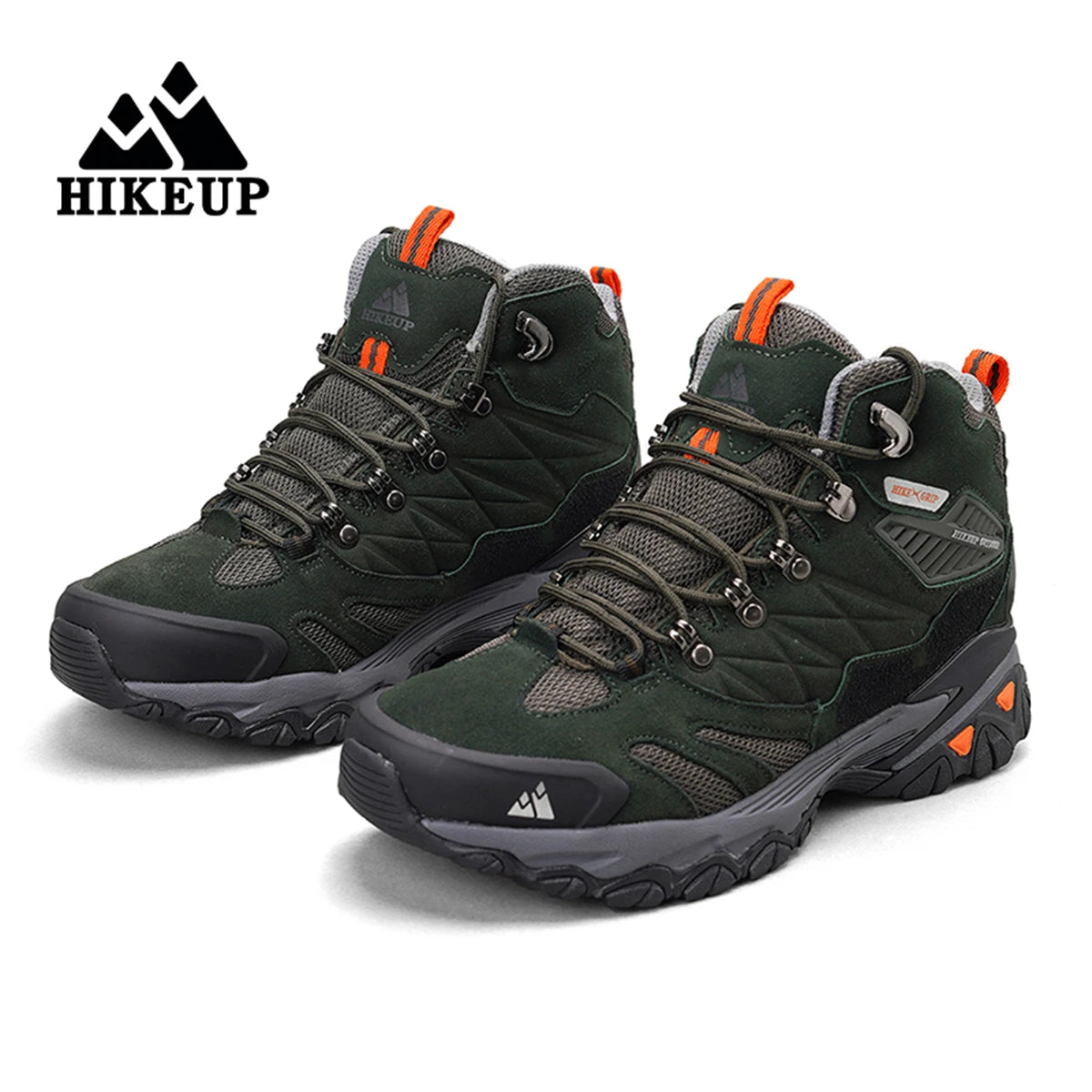 Men's Hiking Shoes: Winter Resistant, Suede, High-Top Hiking Boots / Rungear