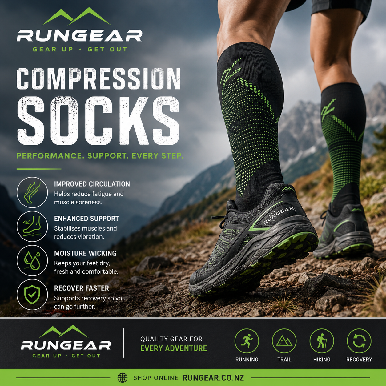 Why Compression Gear Matters for Runners and Hikers
