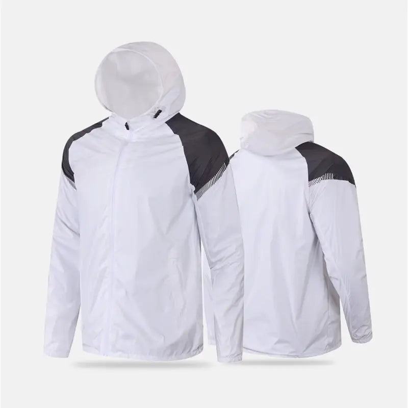 Men's Running And Hiking Gear: Waterproof, Hooded Training Jacket / Rungear