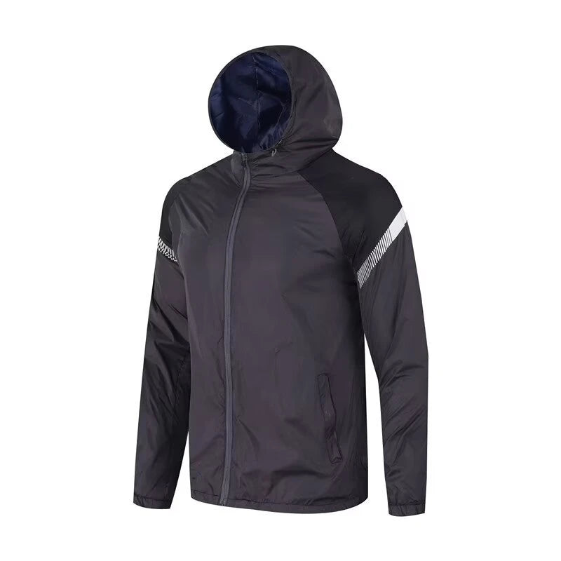 Men's Running And Hiking Gear: Waterproof, Hooded Training Jacket / Rungear