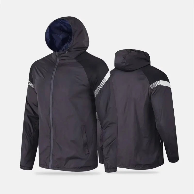 Men's Running And Hiking Gear: Waterproof, Hooded Training Jacket / Rungear