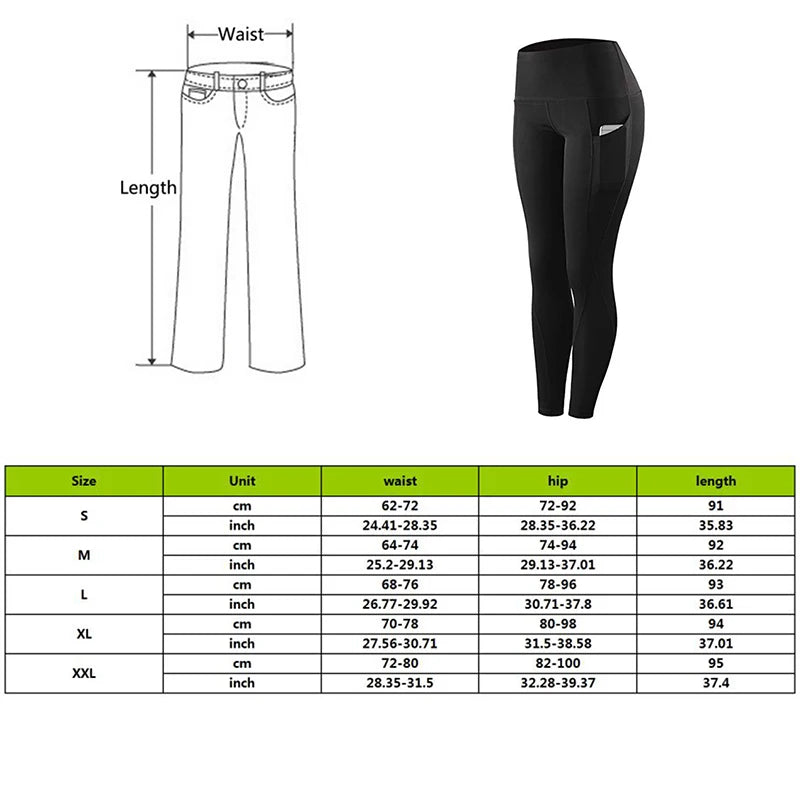 Women's Compression Apparel: Solid High Waisted Pants With Elastic Tummy Control / Rungear