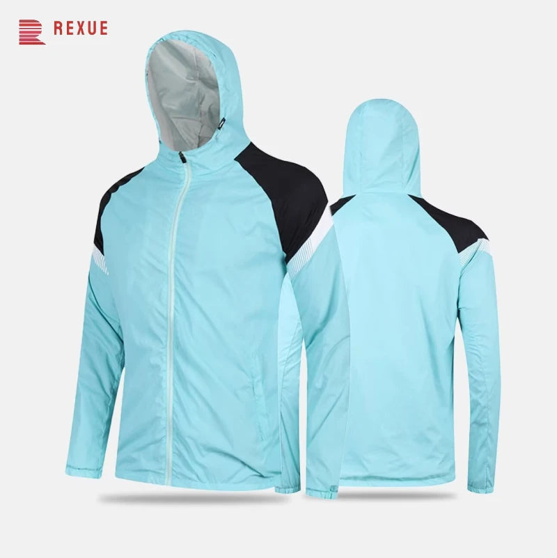 Men's Running And Hiking Gear: Waterproof, Hooded Training Jacket / Rungear