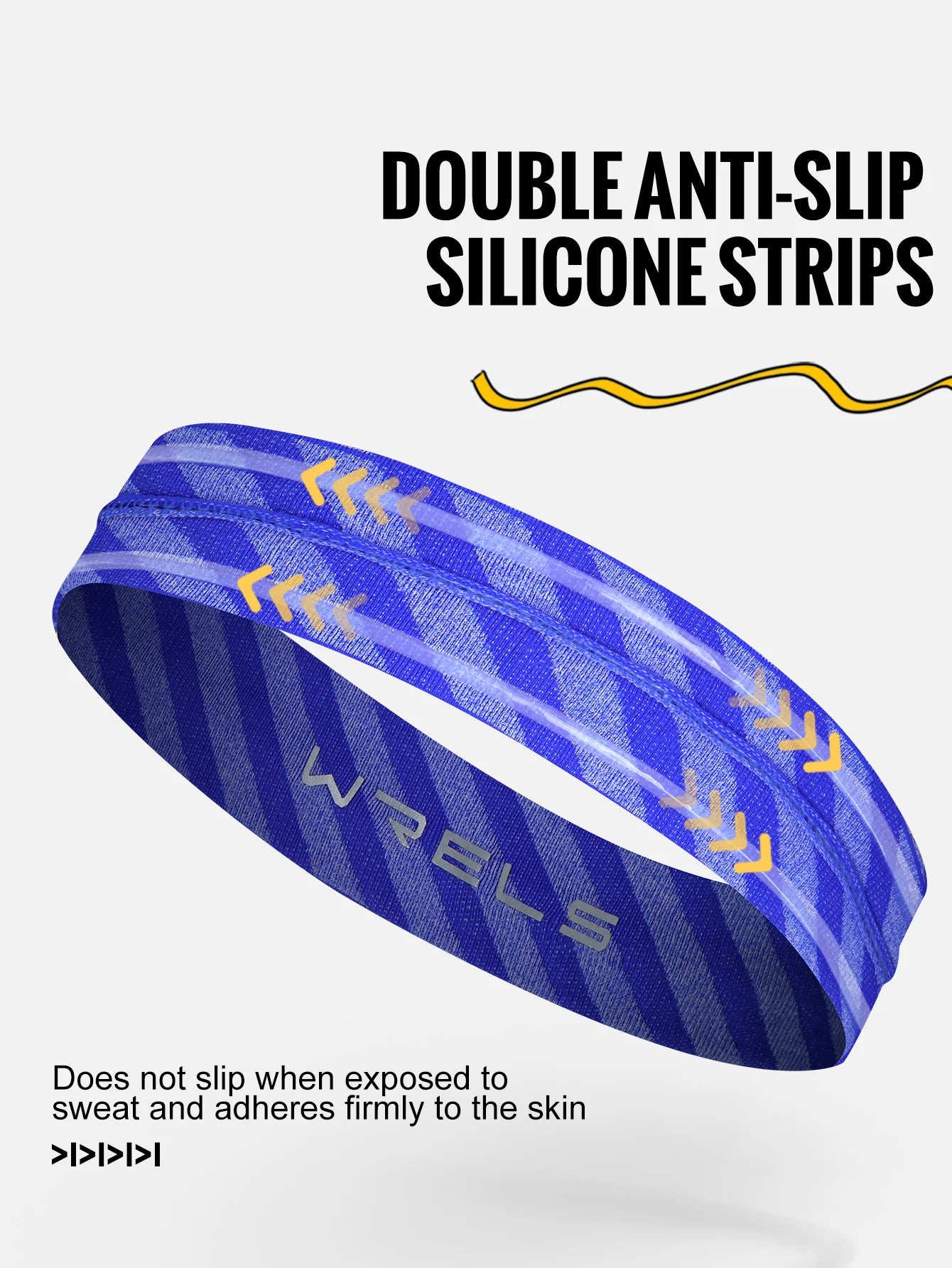 Running Gear Accessories: WRELS Non-Slip, Quick Dry, Moisture Wicking, Elastic Sports Headbands for Workout, Running / Rungear