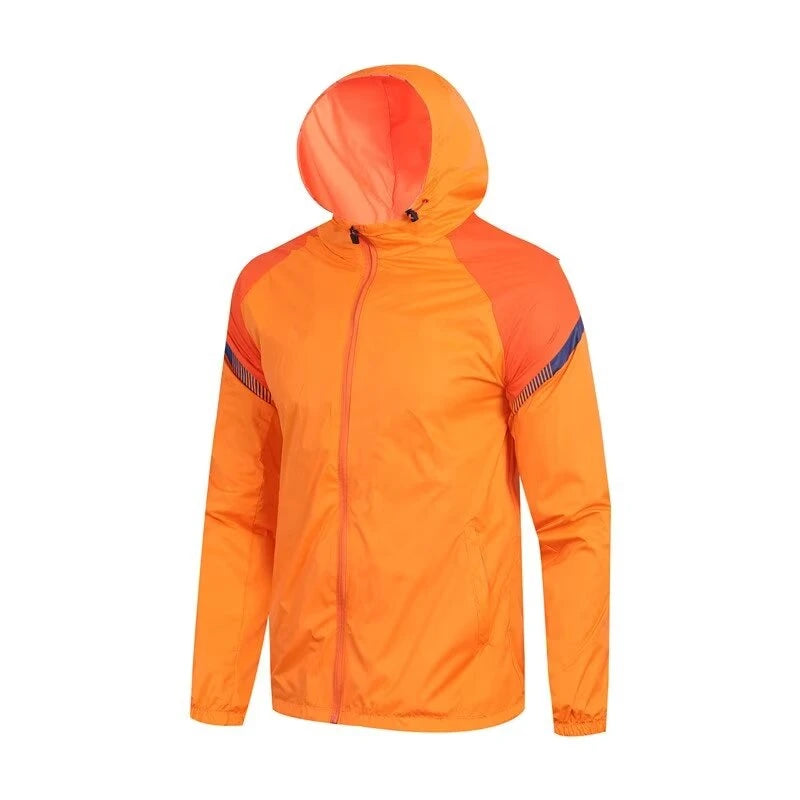 Men's Running And Hiking Gear: Waterproof, Hooded Training Jacket / Rungear