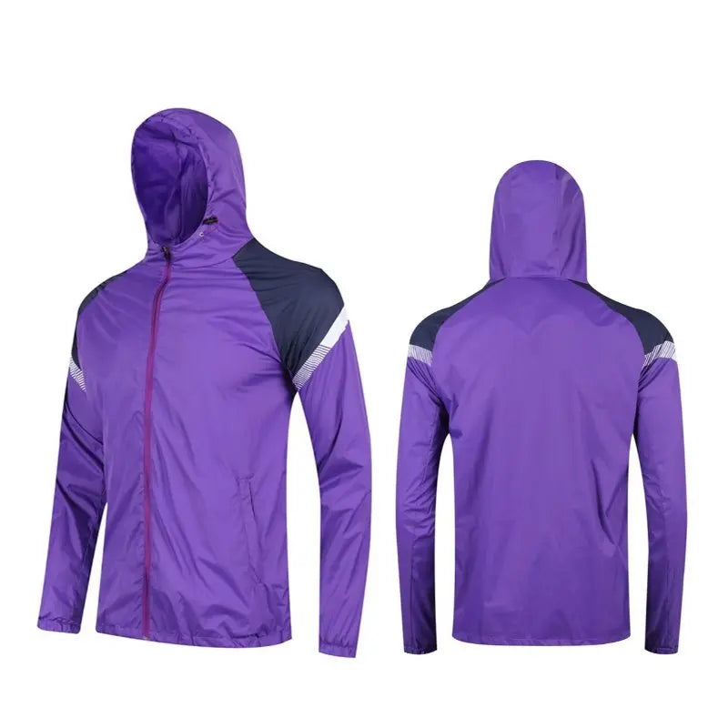 Men's Running And Hiking Gear: Waterproof, Hooded Training Jacket / Rungear