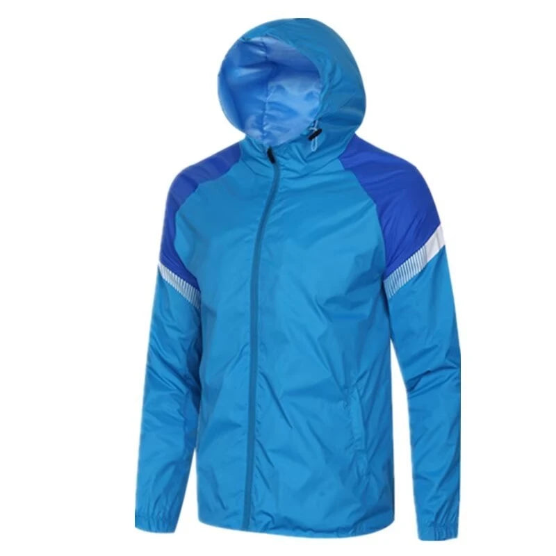 Men's Running And Hiking Gear: Waterproof, Hooded Training Jacket / Rungear