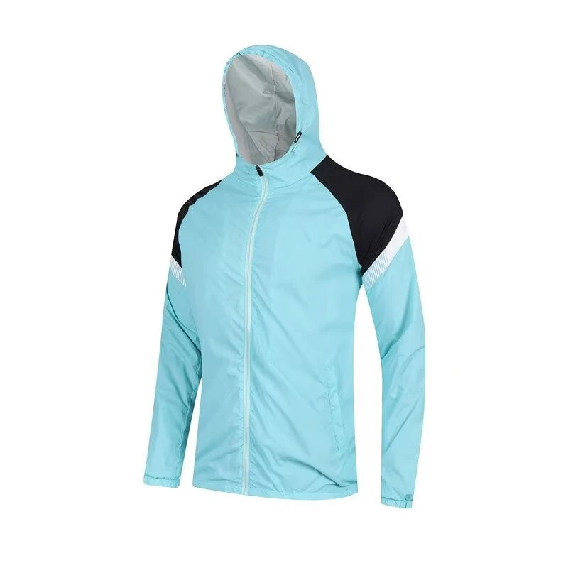 Men's Running And Hiking Gear: Waterproof, Hooded Training Jacket / Rungear