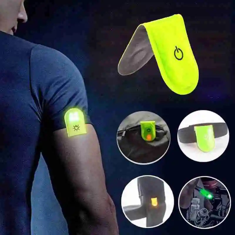 Outdoor Sports Led Safety Reflective Magnetic Strobe Light Clips for Night Exercise
