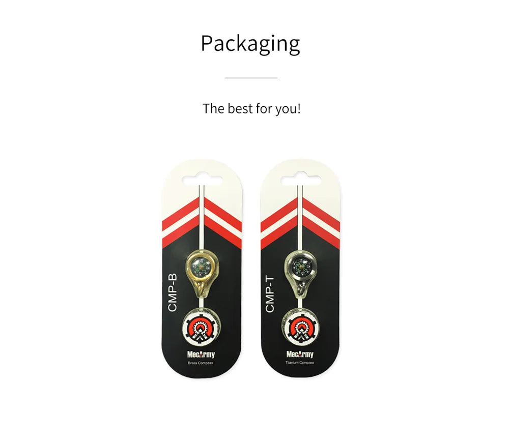Running Trail Gear: MecArmy Brass CMP Navigational Compass For Outdoors with Lanyard / Rungear