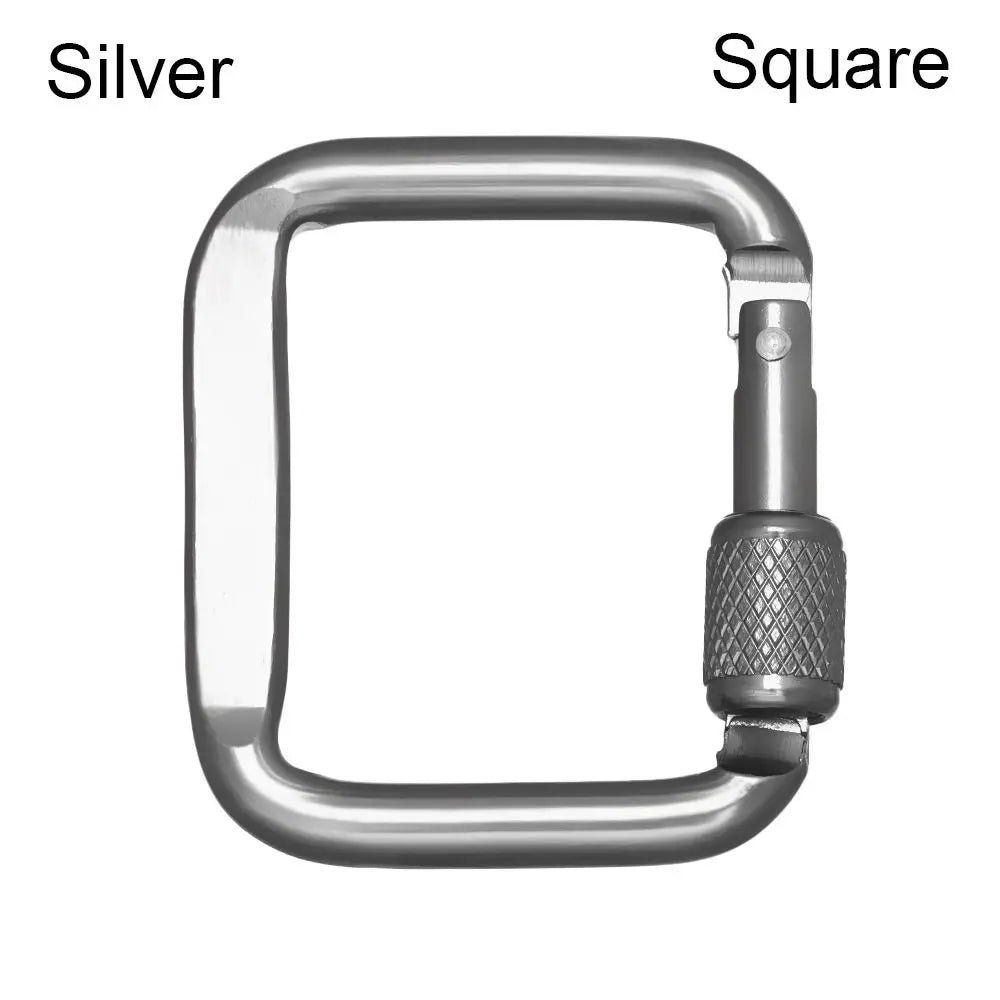 Trail Gear Accessories: Triangle/Square Carabiners With Snap Clip Hook Kettle Buckle / Rungear