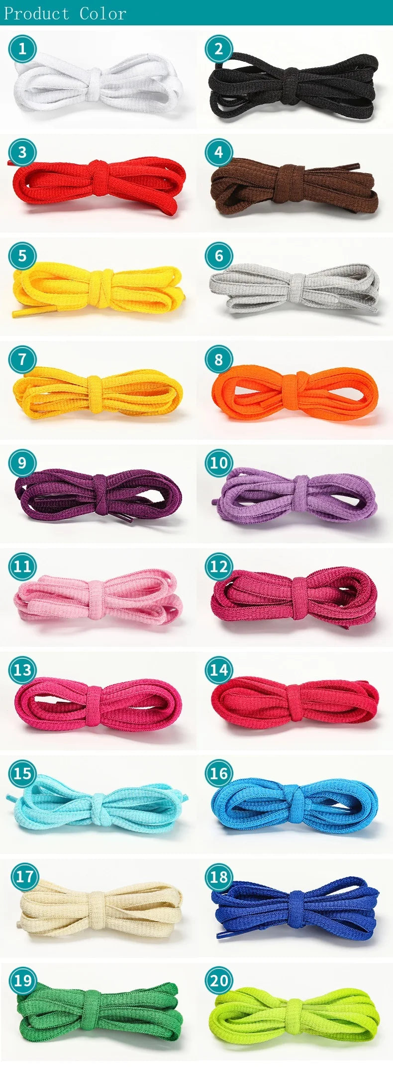 Sports Shoe Accessories: 1 Pair Adults Classic Oval, Half Round Athletic Shoelaces / Rungear