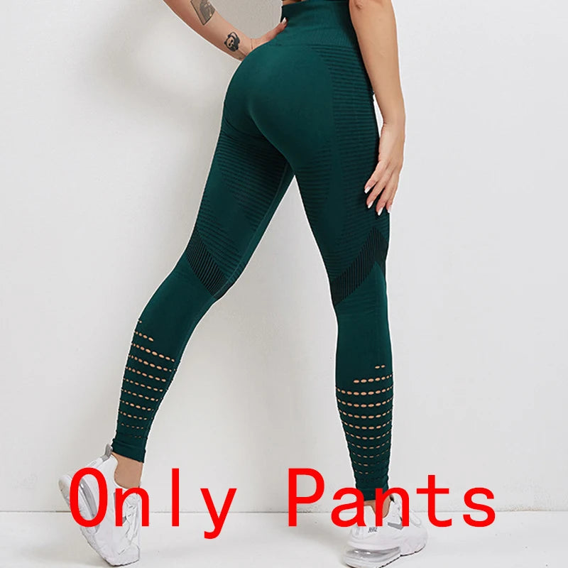 Women's Activewear Apparel: Seamless, Sports Bra and Leggings Set Workout Gear, Plus Size / Rungear