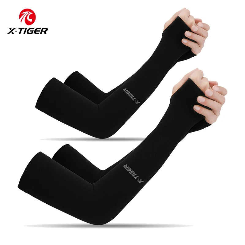 Winter Gear Accessories: X-TIGER Unisex Outdoor UV Sun Protection, Ice Fabric Arm Warmers Sleeves Running, Outdoor Sport / Rungear