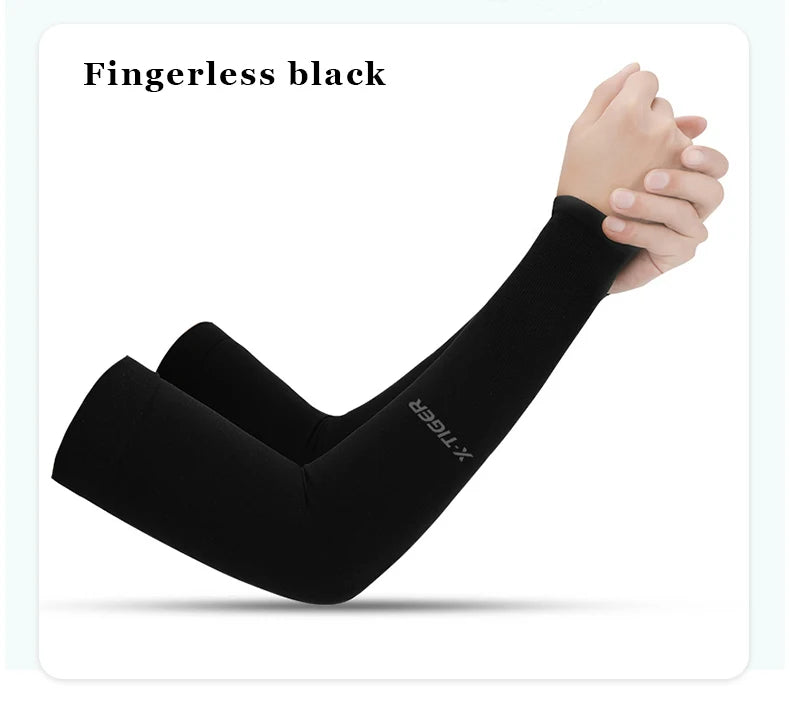 Winter Gear Accessories: X-TIGER Unisex Outdoor UV Sun Protection, Ice Fabric Arm Warmers Sleeves Running, Outdoor Sport / Rungear