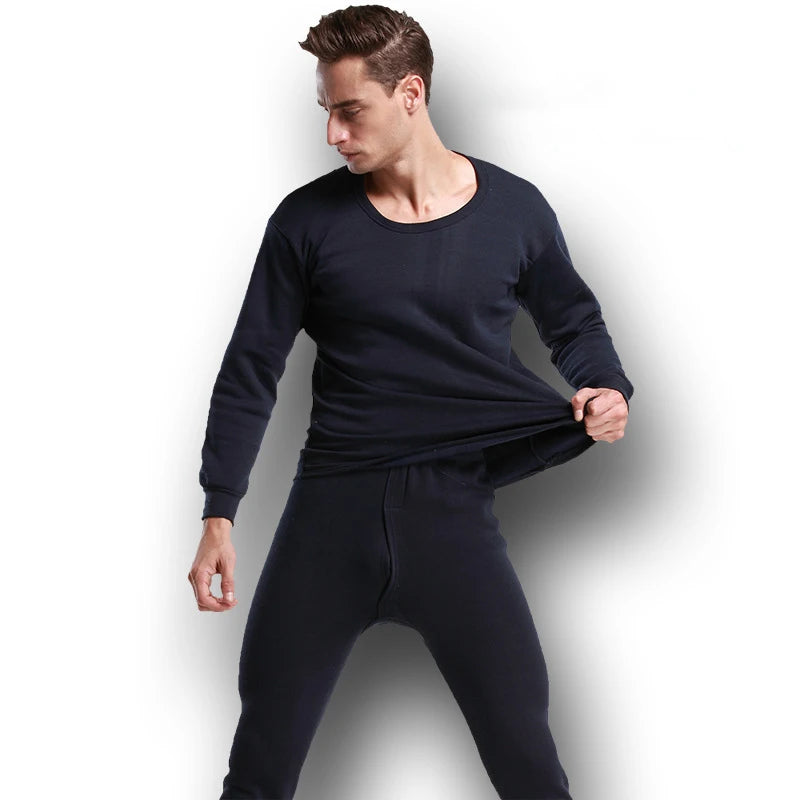 Men's Thermal Apparel: Winter Fleece ,Thick Thermal Long John Underwear Sets / Rungear