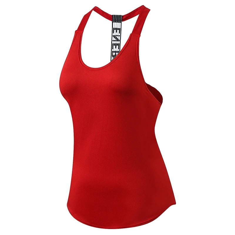 Women's Running Apparel: Quick Drying Backless Sleeveless Sports Gym Tank Top / Rungear