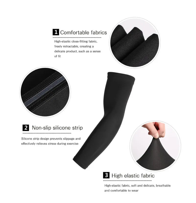 Winter Gear Accessories: Unisex, Breathable, Quick Dry, UV Protection Oversleeve Arm for Running Sports / Rungear
