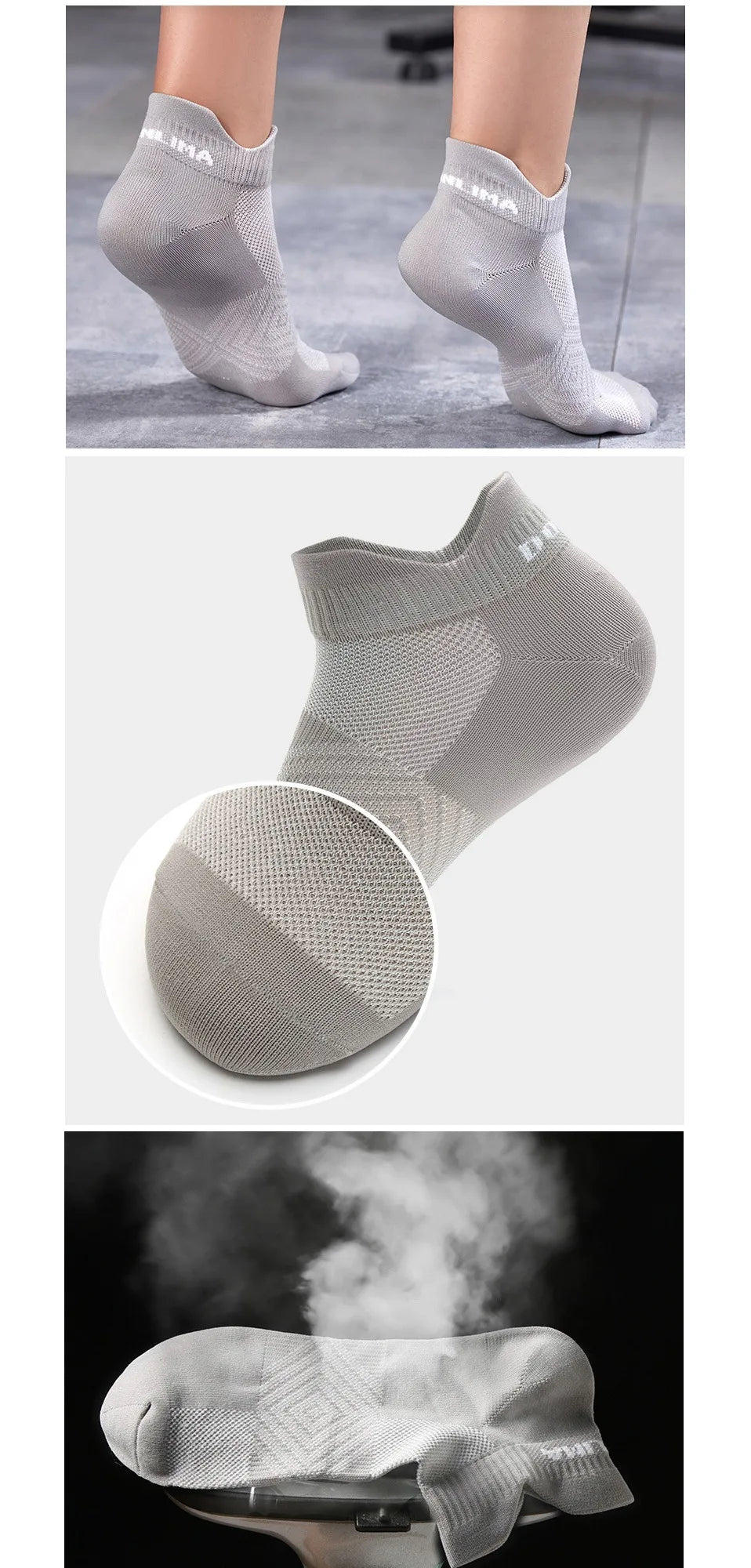 Athletic Nylon, Bright Colour, Outdoor, Breathable, Quick-Drying Ankle Socks - Gears For Runners / Rungear