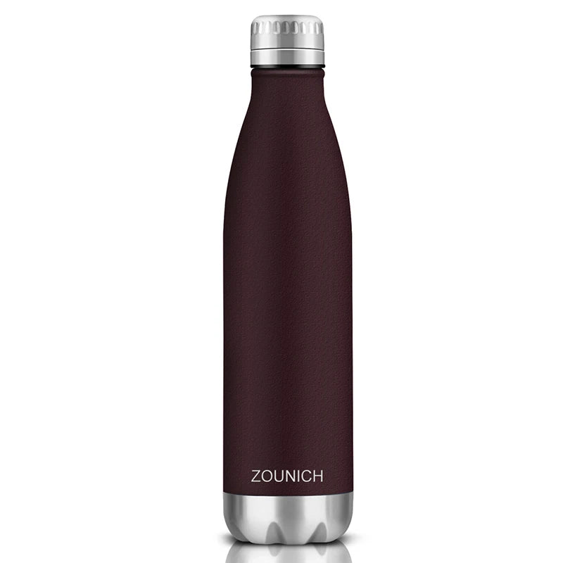 Hydration Gear Accessories: ZORRI Double-Wall, Insulated, Thermal Vacuum Water Bottle 350ml/500ml/650ml / Rungear