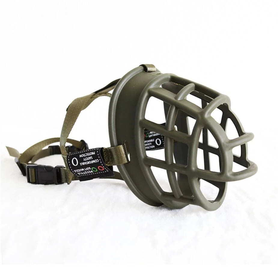 Outdoor Dog Accessories: Soft Silicone, Adjustable, Dog Muzzle Basket, Prevents Biting, Chewing And Barking / Rungear