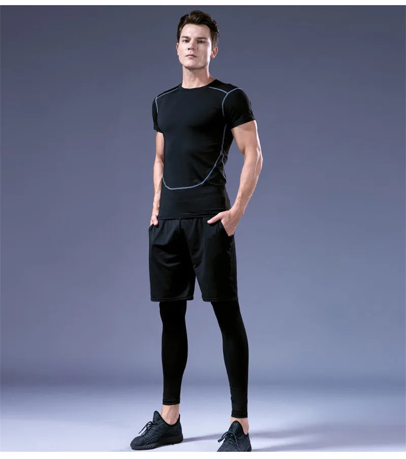 Running Apparel For Men: Short Sleeved, High Quality,  Fitness Sportswear Shirt / Rungear