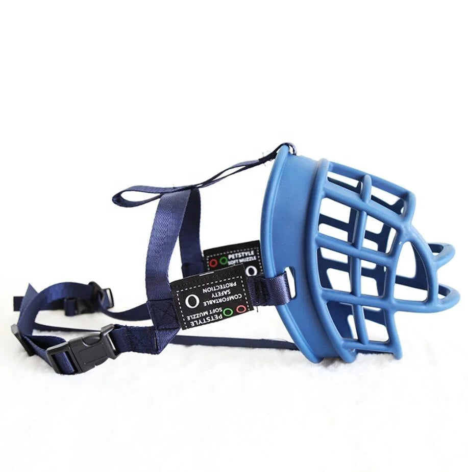 Outdoor Dog Accessories: Soft Silicone, Adjustable, Dog Muzzle Basket, Prevents Biting, Chewing And Barking / Rungear