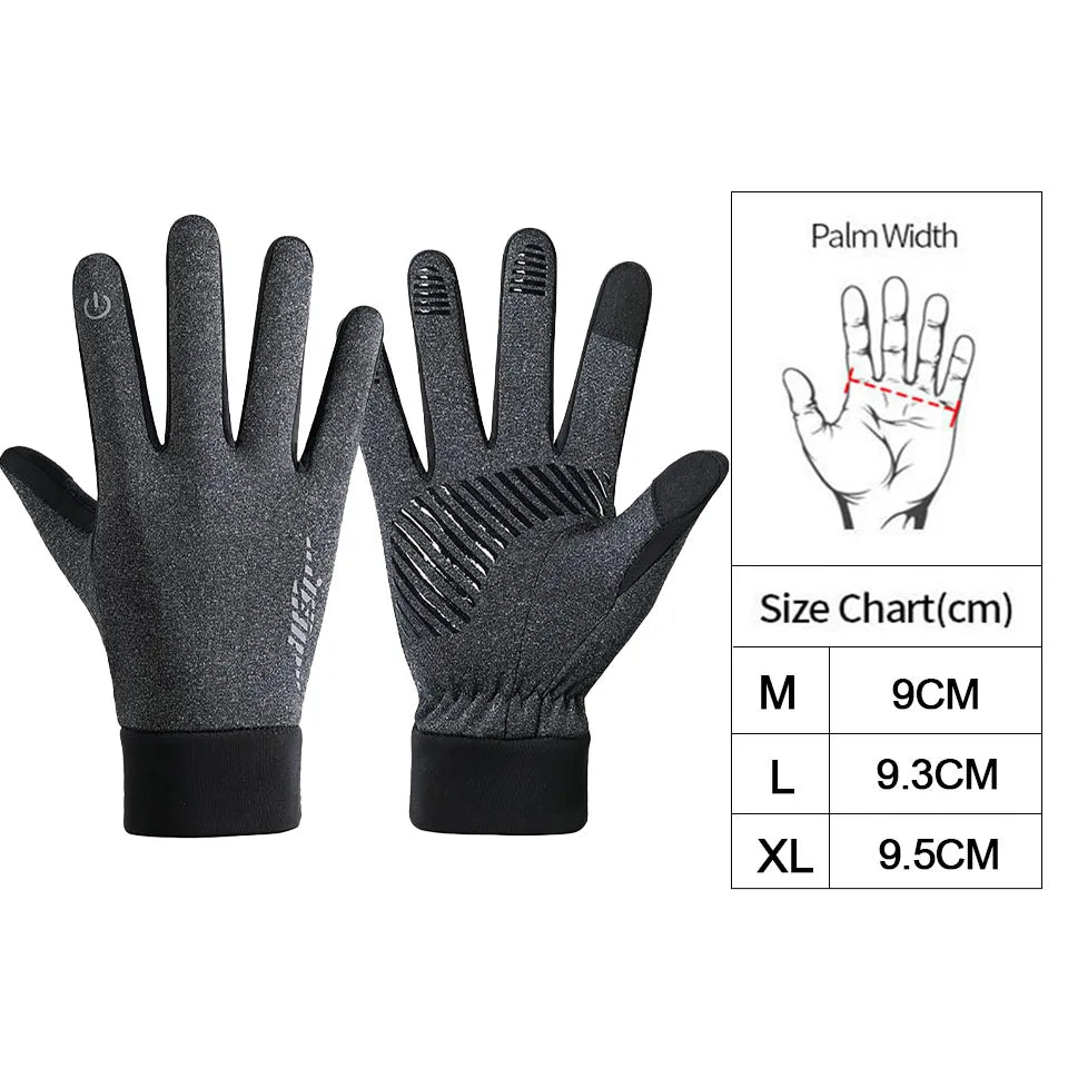 Winter Glove Accessories: LOOGDEEL Unisex Full Finger, Comfortable, Soft Anti-Slip, Wear-Resistant Running Gloves / Rungear