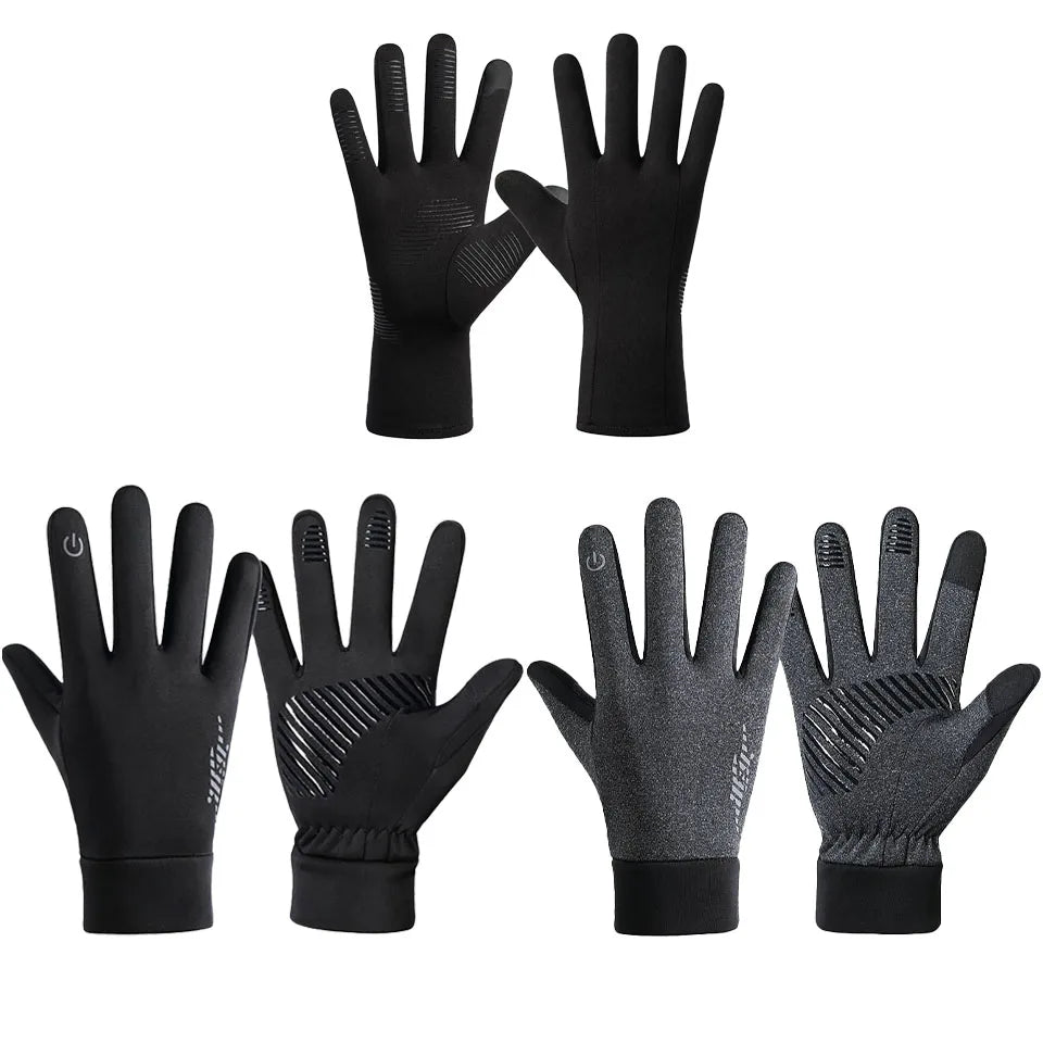 Winter Glove Accessories: LOOGDEEL Unisex Full Finger, Comfortable, Soft Anti-Slip, Wear-Resistant Running Gloves / Rungear