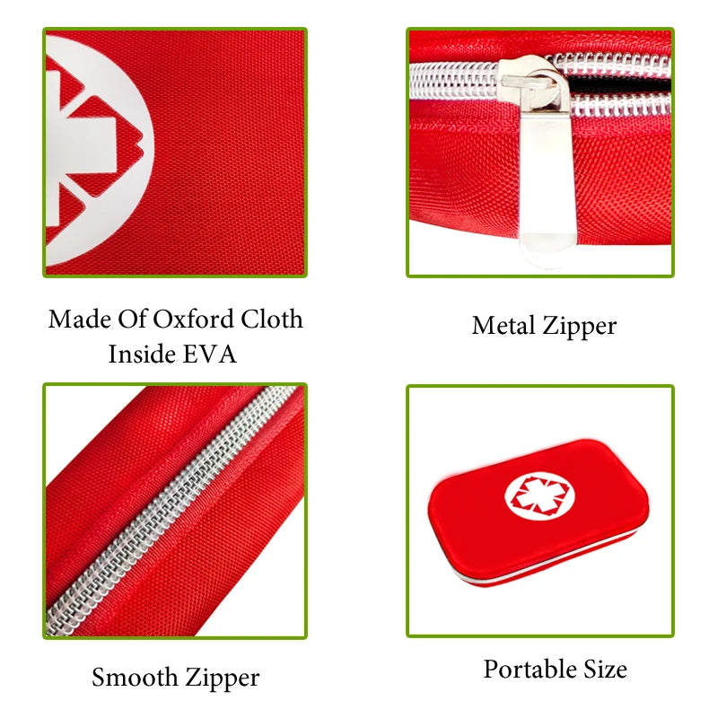 17 Items/93pcs Portable Travel First Aid Medical Emergency Kits For Home Outdoor Sports with Emergency Blanket