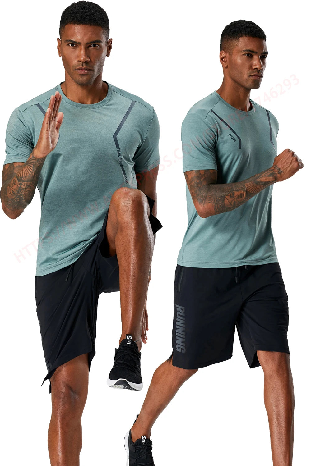Men's Running Clothing: Quick-Dry, Short Sleeved, Breathable Mesh Training Shirt / Rungear
