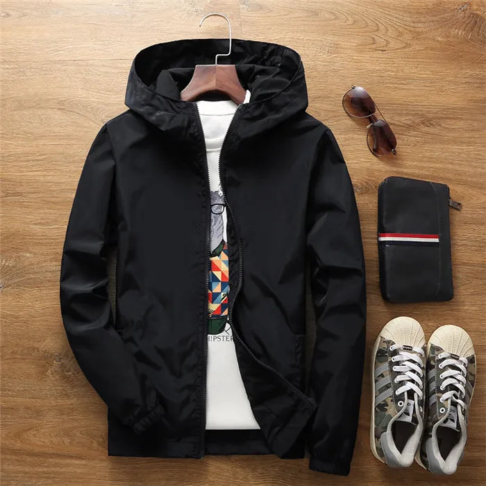Women's Lightweight Jackets: 2025 Spring, Autumn, Hooded, Casual, Lightweight Windbreaker Jacket 7XL A8 / Rungear